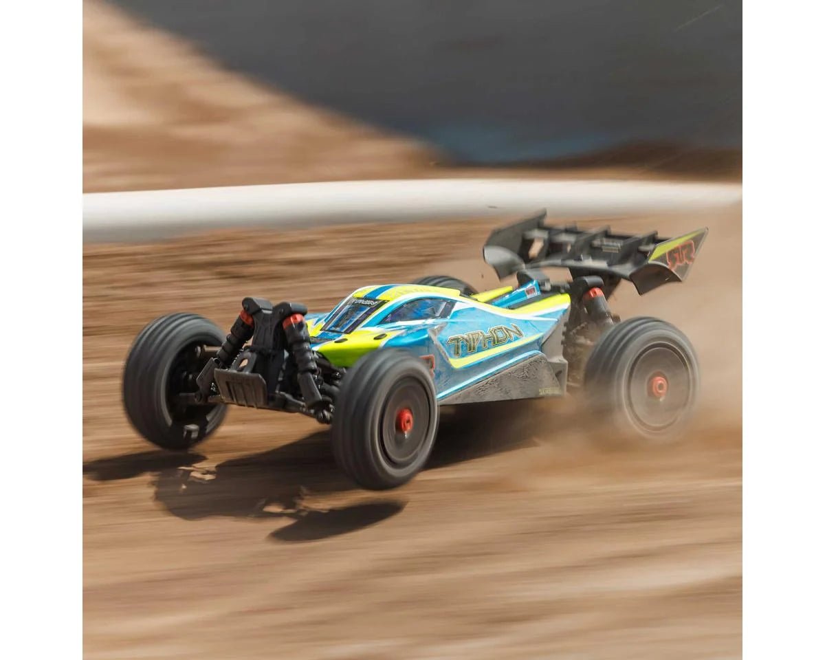 Arrma Typhon 223S 1/8 BLX Brushless RTR 4WD Buggy (Blue) w/SLT3 2.4GHz Radio & DSC