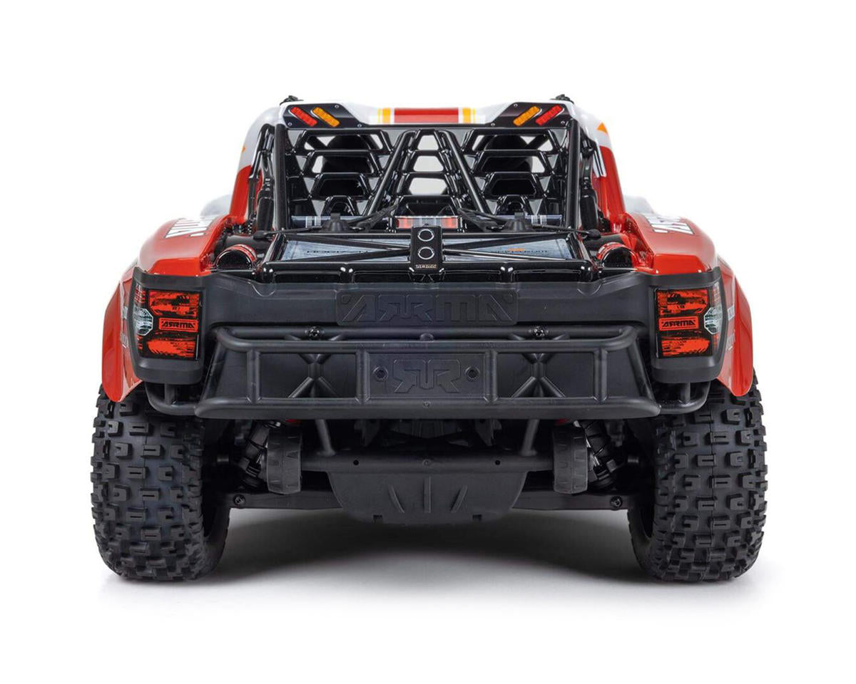 Arrma Mojave 4S BLX Brushless 1/8 4WD RTR Electric Desert Truck (White/Red) w/Spektrum SLT3 2.4GHz Radio
