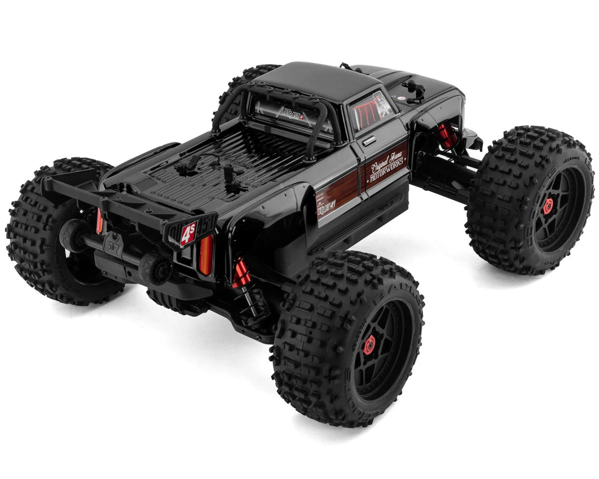 Arrma Outcast 4S V2 BLX Brushless RTR 1/10 Stunt Truck (Gunmetal) w/SLT3 2.4GHz Radio & Smart ESC