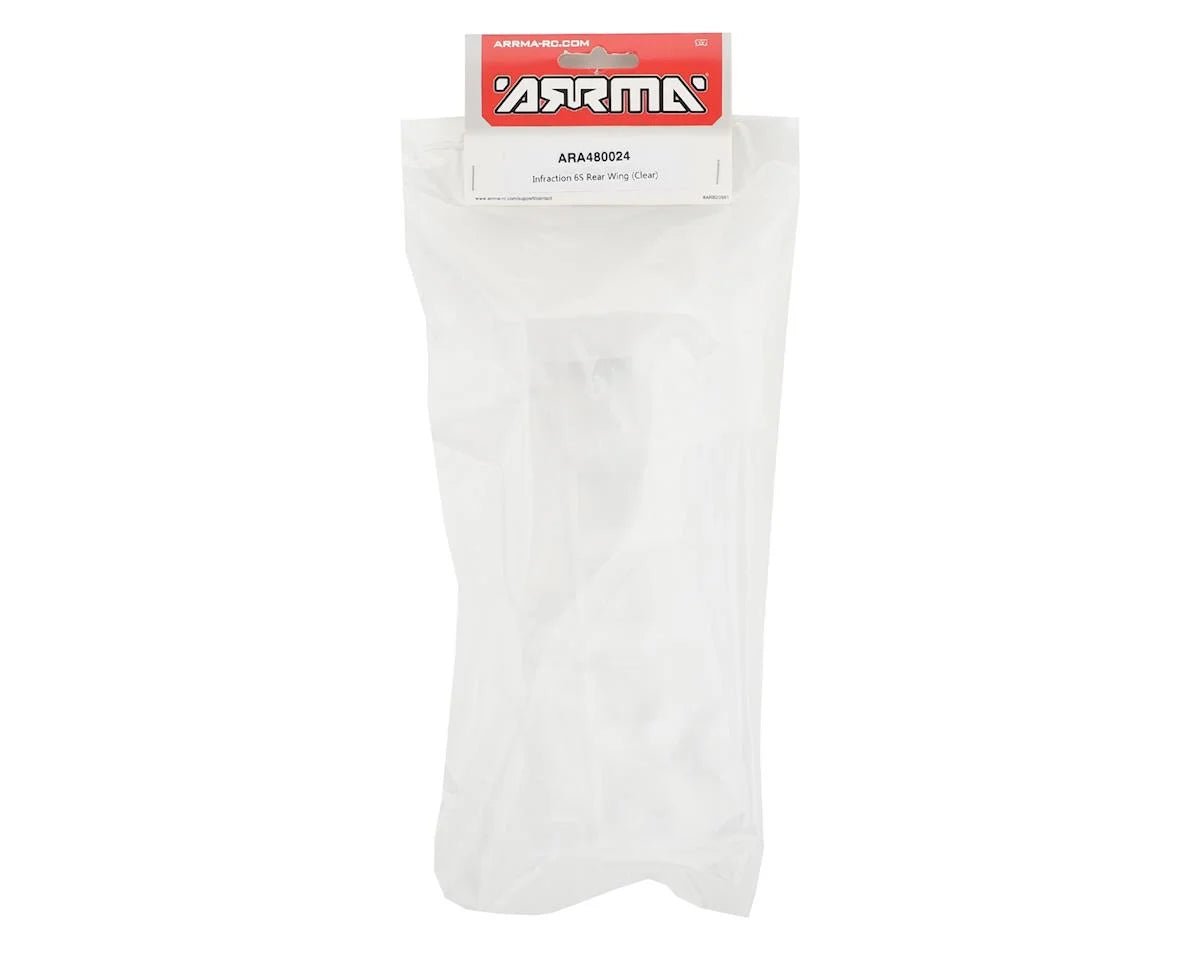 ARRMA 1/7 Rear Wing, Clear: Infraction 6S BLX