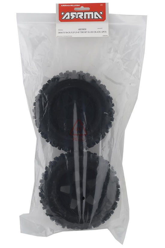 Arrma Front OR Rear DBoots Backflip LP Tires & Wheels 1/10 KRATON ,OUTCAST 4X4 4S