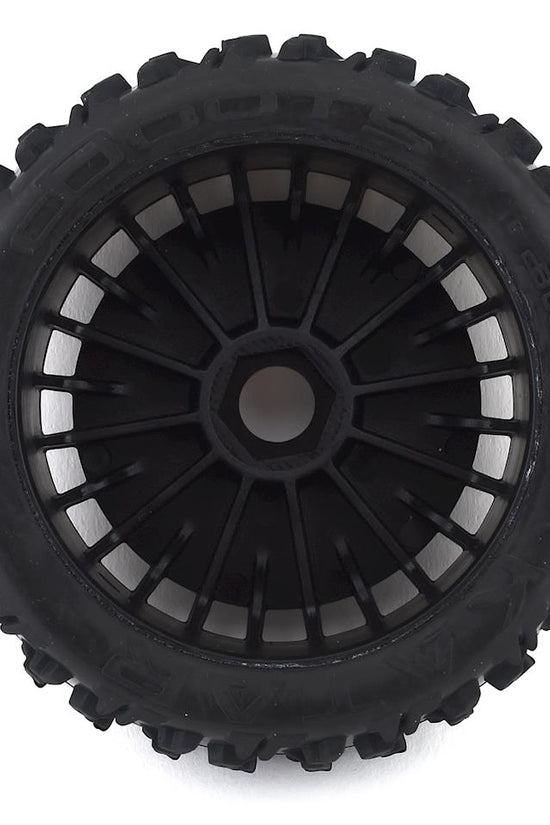 Arrma Pre-Mounted dBoots Katar B 6S Tire/Wheel Set (Black) (2)