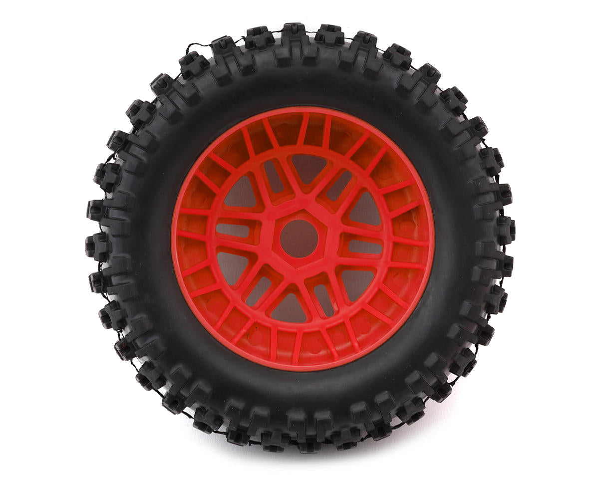 Arrma Mojave 6S BLX dBoots "Fortress" Pre-Mounted Tire Set (Red) (2)