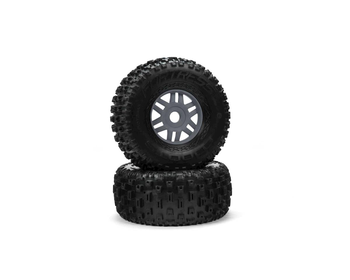 Arrma Mojave 6S BLX dBoots "Fortress" Pre-Mounted Tire Set (Gun Metal) (2)