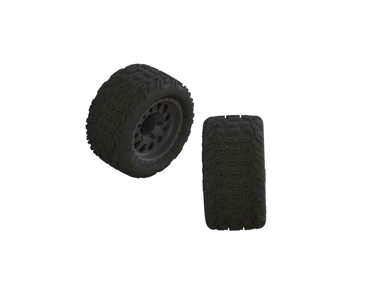 Arrma VORTEKS 4x4 3s BLX - TIRES & Wheels (tyres rims DBoots Katar ARA4305V3