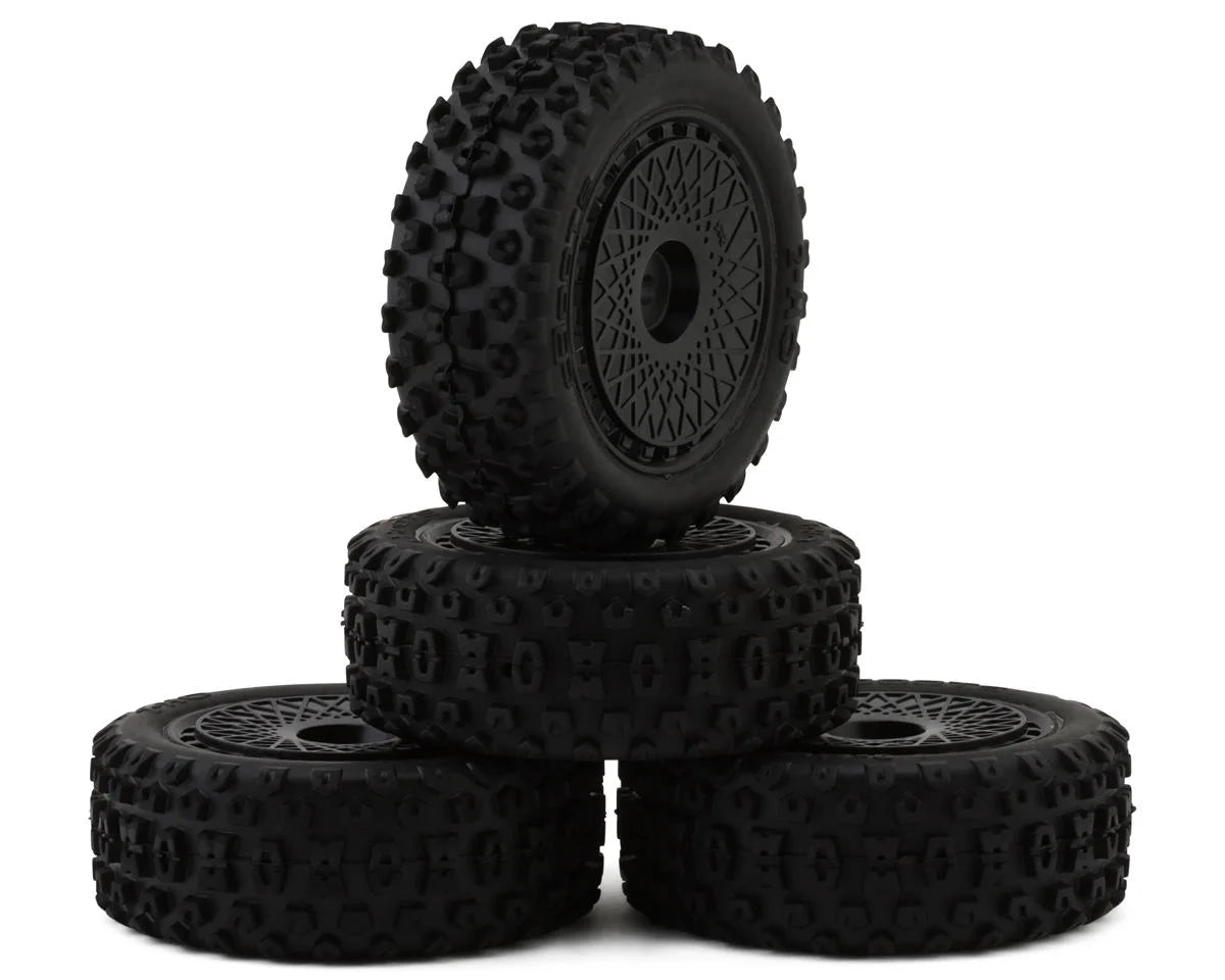 Arrma dBoots "2-HO" Pre-Mounted Tire Set (Black) (4) Typhon Grom
