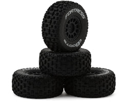 ARRMA dBoots 'FORTRESS' Glued Tire Set For 1/16 MOJAVE GROM