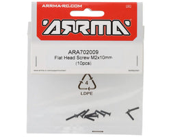 Arrma 2x10mm Flat Head Screw (10)