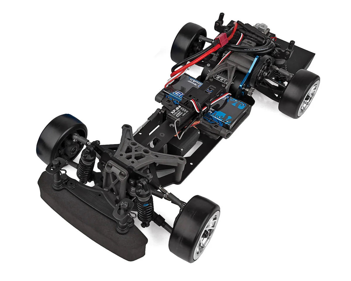 Team Associated DC10 RTR 1/10 Electric Brushless RWD Drift Car Combo (Blue) w/2.4GHz Radio, Battery & Charger