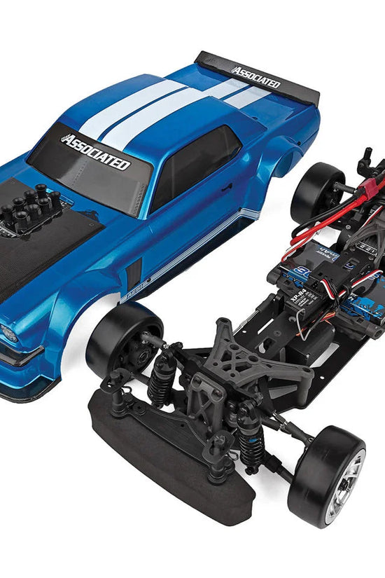 Team Associated DC10 RTR 1/10 Electric Brushless RWD Drift Car Combo (Blue) w/2.4GHz Radio, Battery & Charger