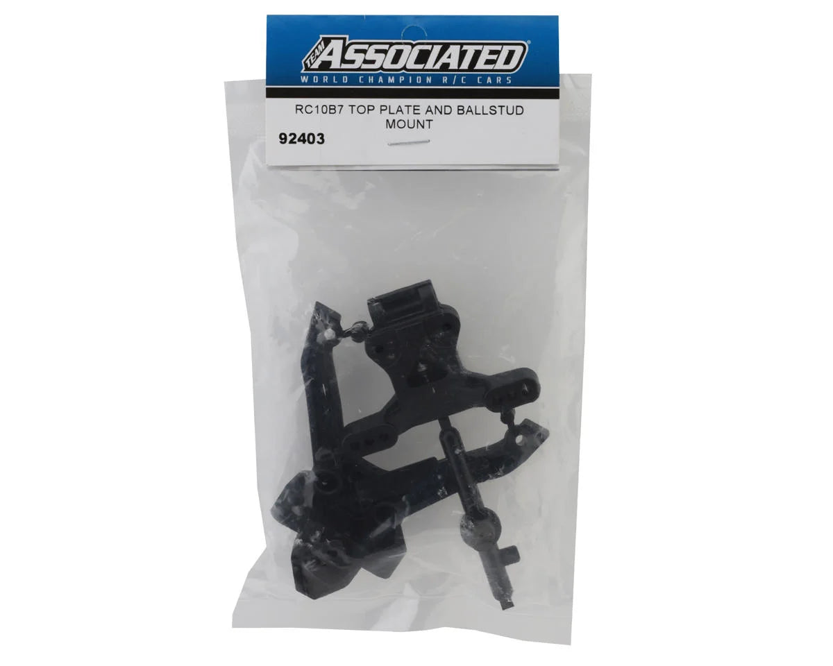 Team Associated RC10B7 Top Plate & Ballstud Mount Set