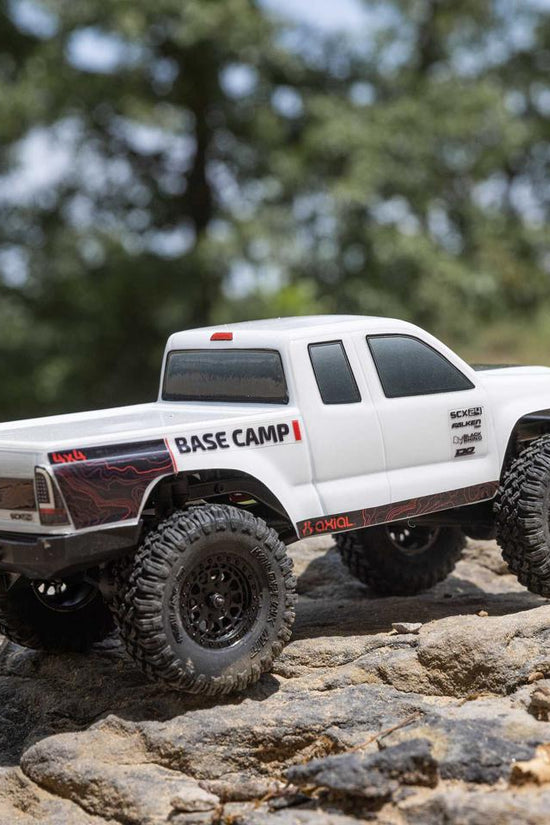 Axial SCX24 Base Camp 1/24 4WD RTR Scale Mini Crawler (White) w/2.4GHz Radio, Battery & Charger