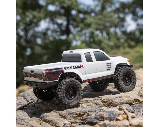 Axial SCX24 Base Camp 1/24 4WD RTR Scale Mini Crawler (White) w/2.4GHz Radio, Battery & Charger