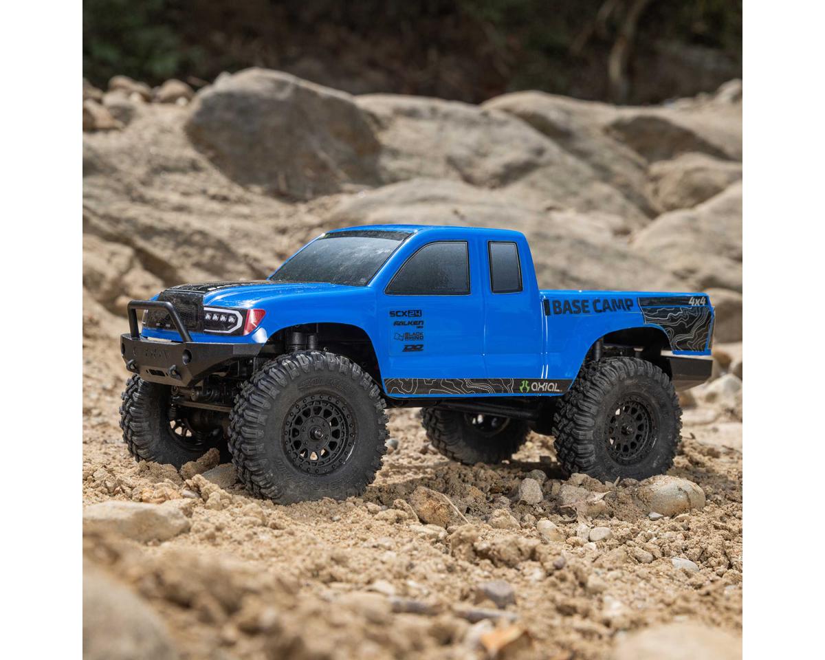 Axial SCX24 Base Camp 1/24 4WD RTR Scale Mini Crawler (Blue) w/2.4GHz Radio, Battery & Charger
