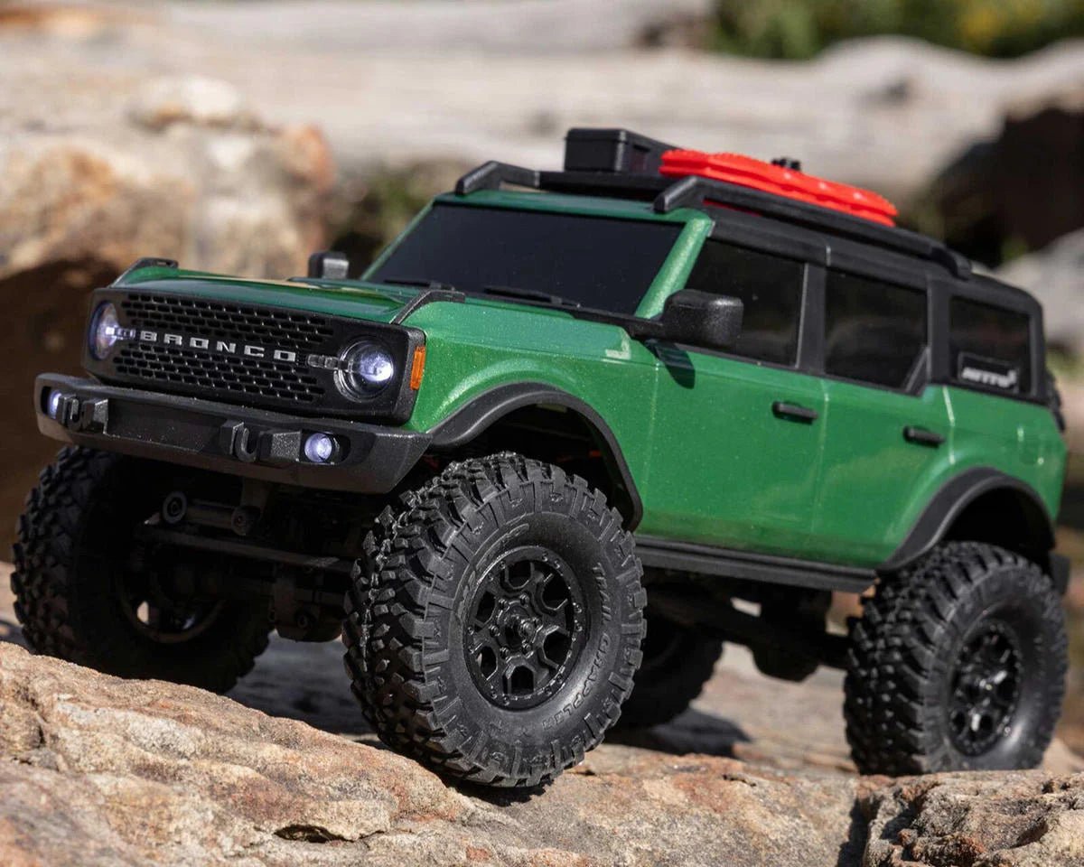 Axial SCX24 Ford Bronco Hard Body 1/24 4WD RTR Scale Mini Crawler (Green) w/2.4GHz Radio, Battery & Charger
