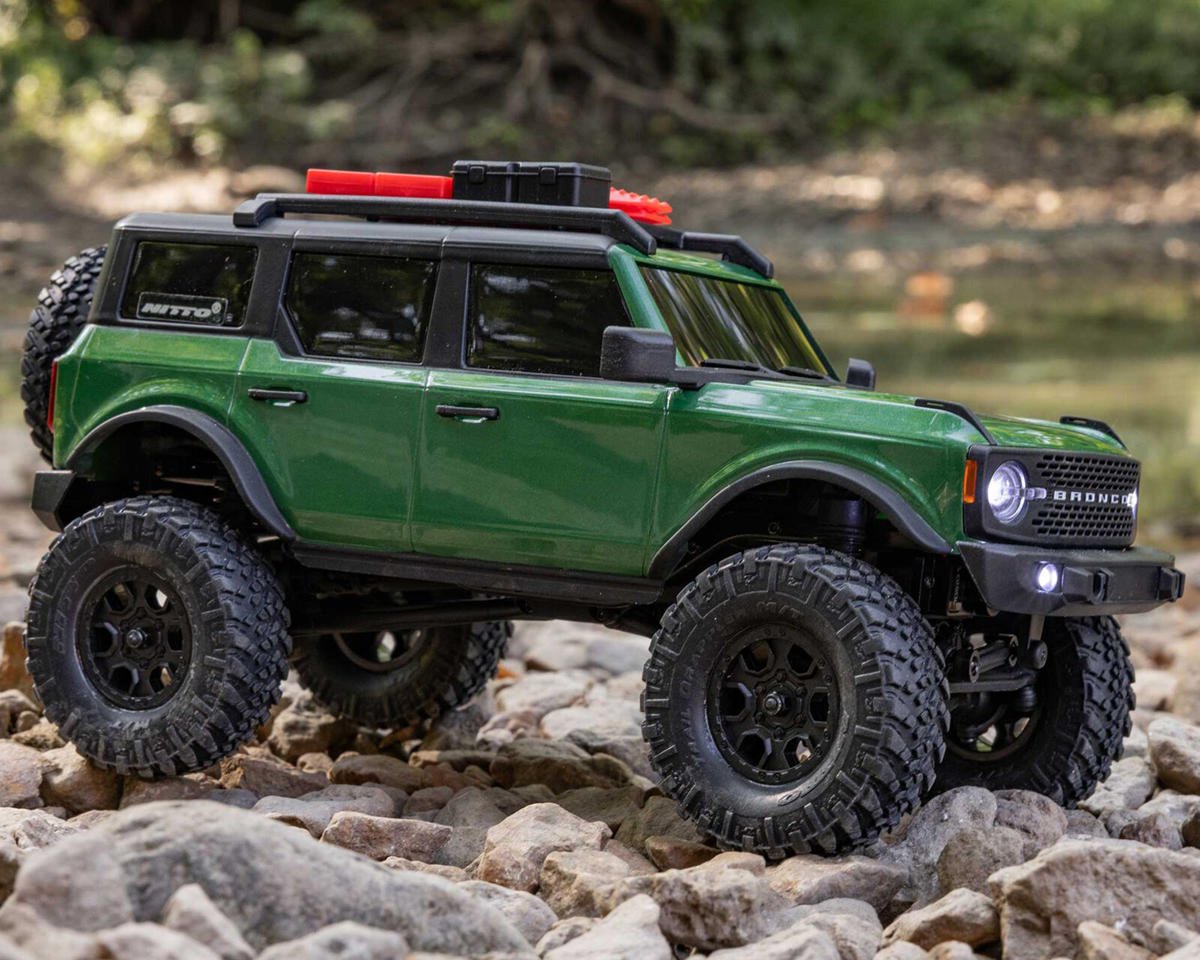 Axial SCX24 Ford Bronco Hard Body 1/24 4WD RTR Scale Mini Crawler (Green) w/2.4GHz Radio, Battery & Charger