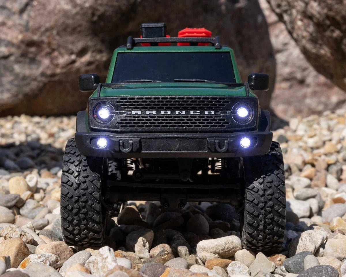 Axial SCX24 Ford Bronco Hard Body 1/24 4WD RTR Scale Mini Crawler (Green) w/2.4GHz Radio, Battery & Charger