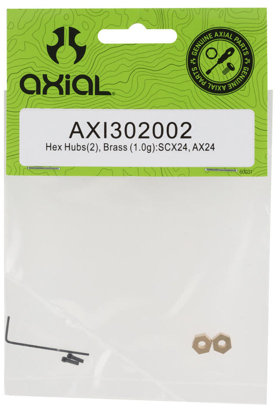 Axial AX24/SCX24 Brass Hex Hubs (2) (1g)