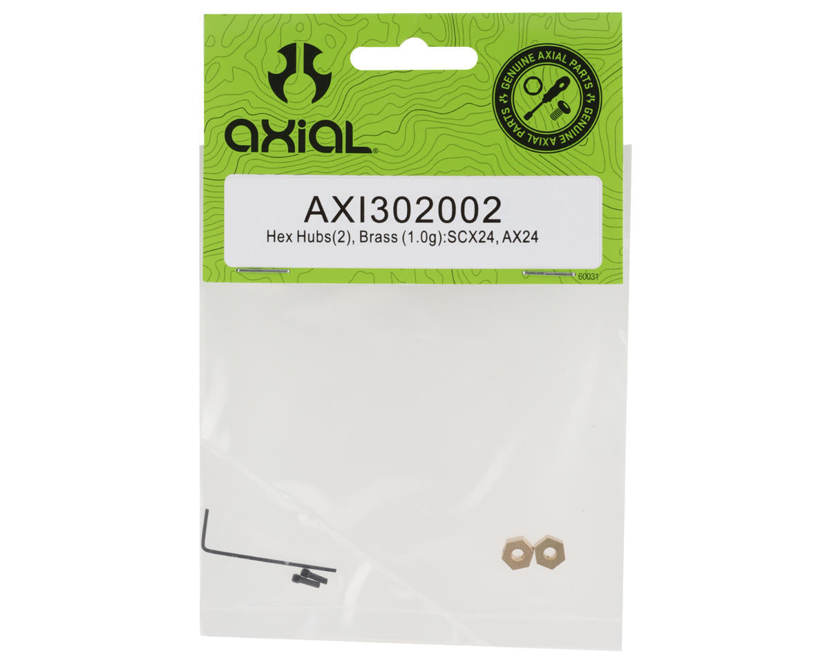 Axial AX24/SCX24 Brass Hex Hubs (2) (1g)