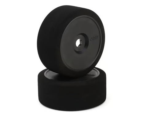BSR Racing 1/8 Pre-Mounted GT Foam Tires (Black) (2) w/17mm Hex