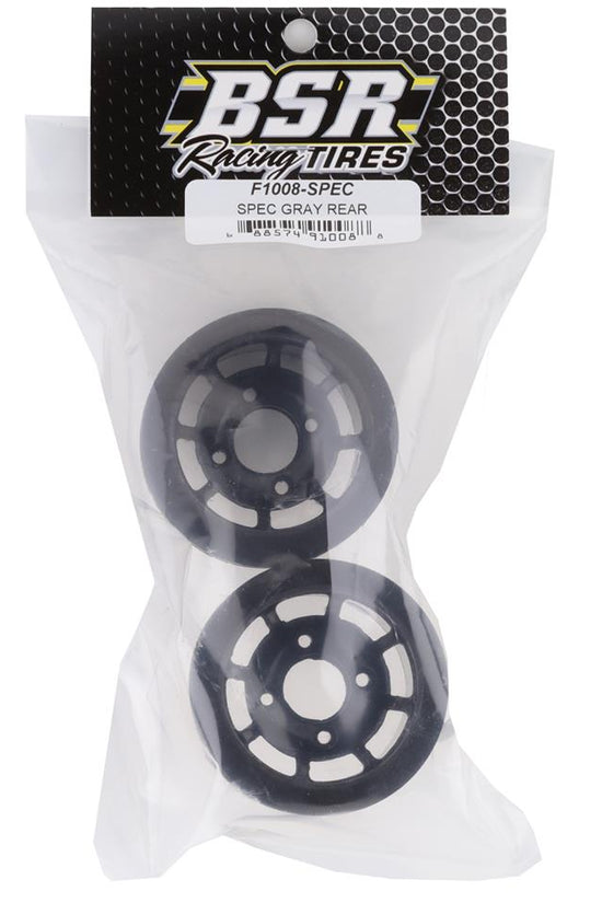 BSR Racing 1/10 Spec Foam Rear Tires (2) (Gray)