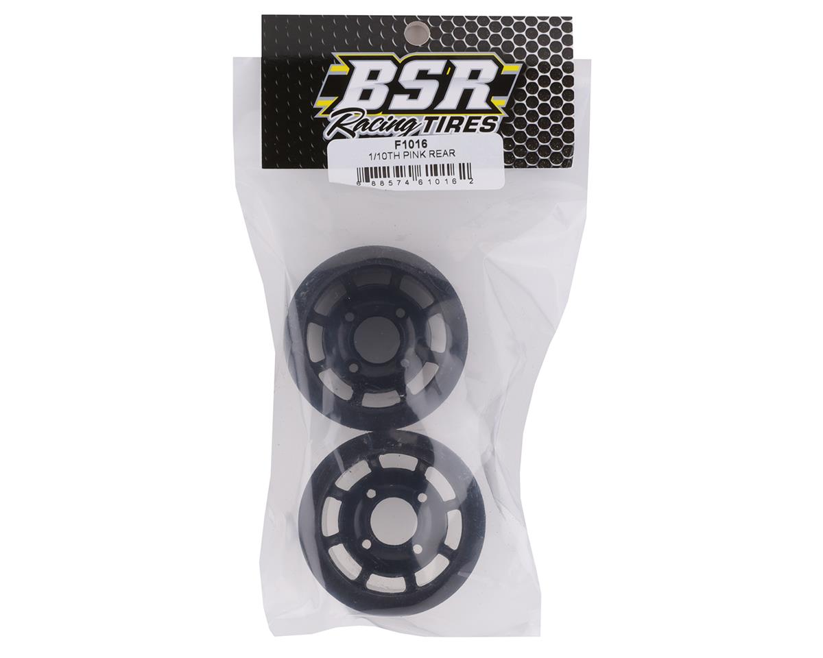 BSR Racing 1/10 Rear Mounted Foam Tires (Black) (2) (Pink)