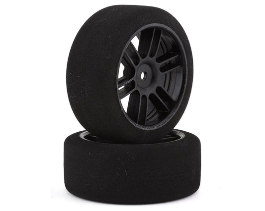 BSR Racing 1/10 26mm Front Mounted Foam Touring Tires (Black) (2) (XX Orange)