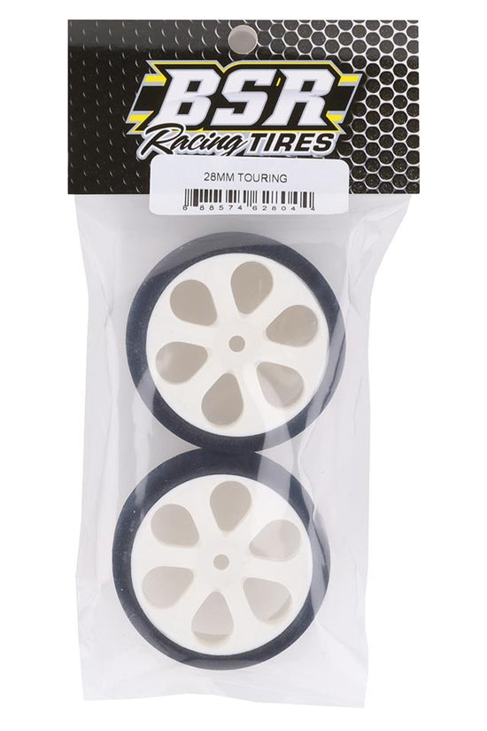 BSR Racing 1/10 28mm Touring Tires (2) (XX Pink)