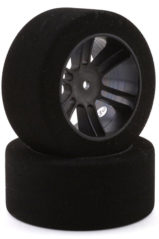 BSR Racing Drag Foam Tires (Black) (2) (32mm Wide/68mm Diameter) (30 Shore) w/12mm Hex