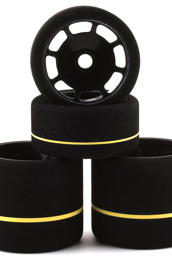 BSR Racing 1/10 Spec (4) (White) Foam Combo Tires