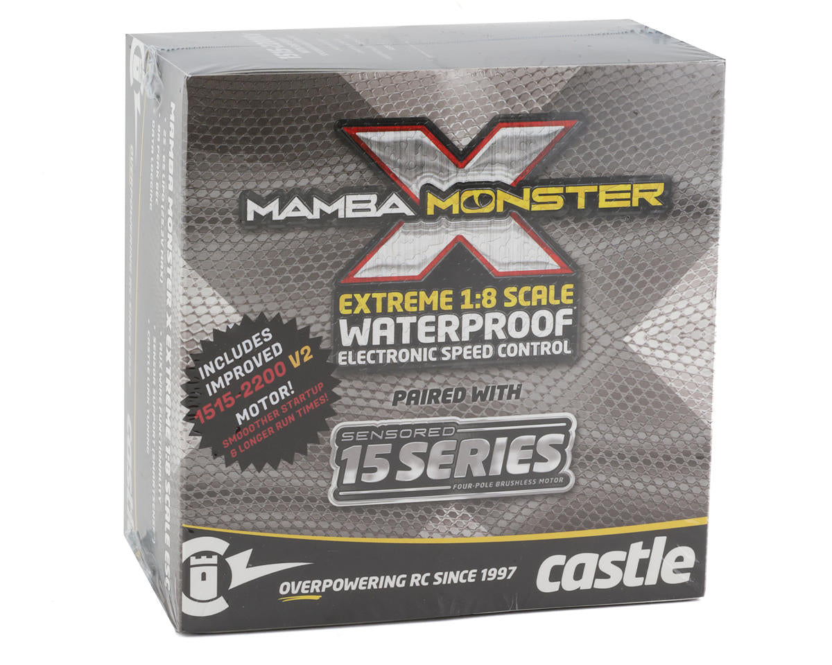 Castle Creations Monster X 1/8 Brushless Combo w/1515 V2 Sensored Motor (2200Kv)