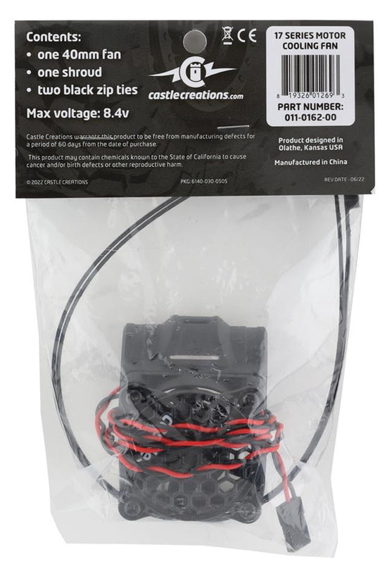 Castle Creations 1700 Series 40mm Motor Cooling Fan