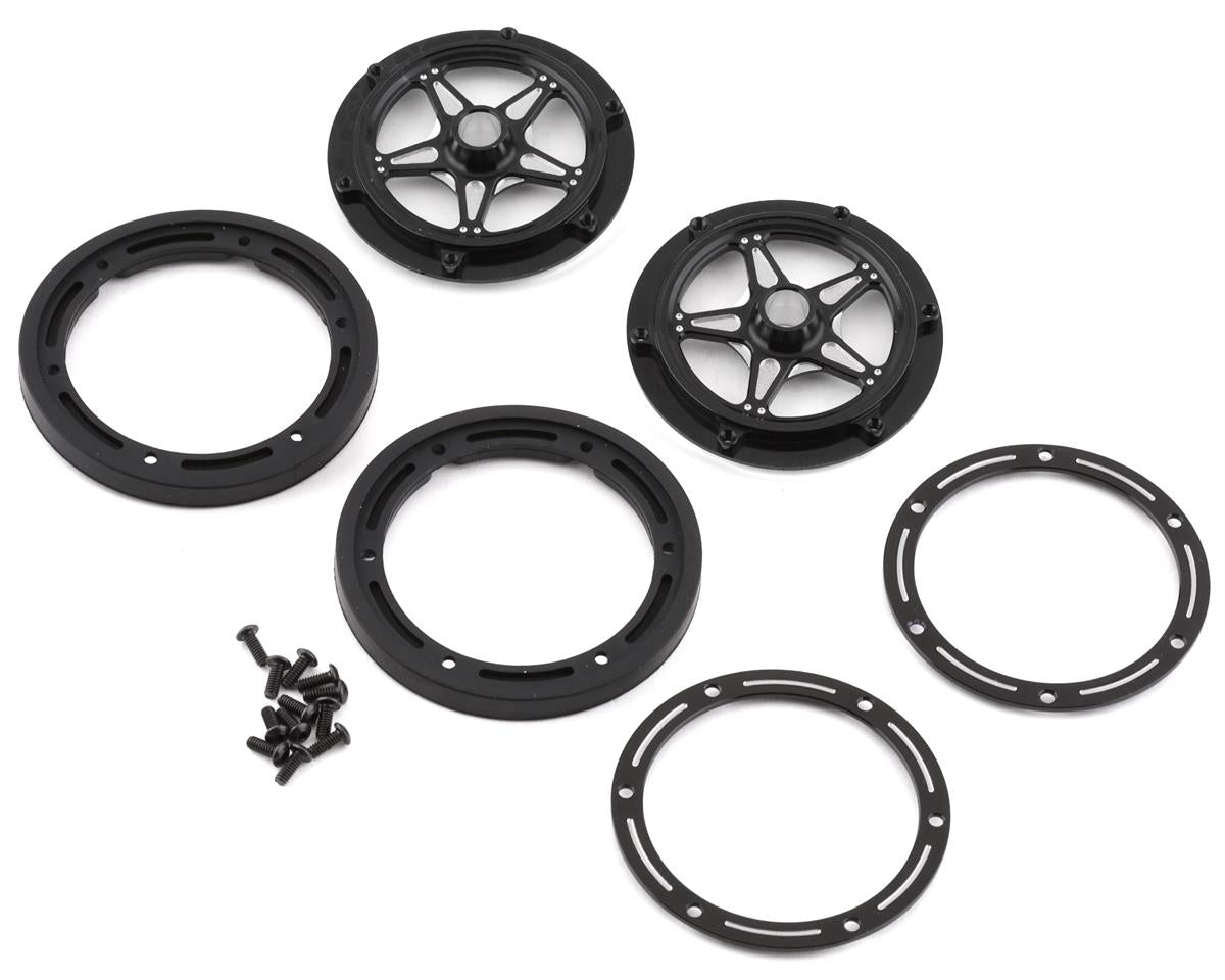 DragRace Concepts 5 Spoke Ultra Lock Front Wheels (Black) (2)