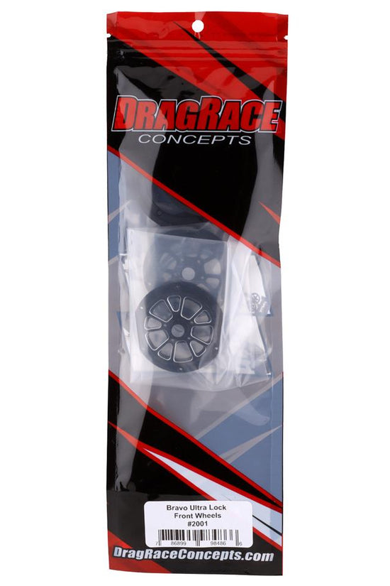 DragRace Concepts Bravo Ultra Lock Front Wheels (Black) (2)