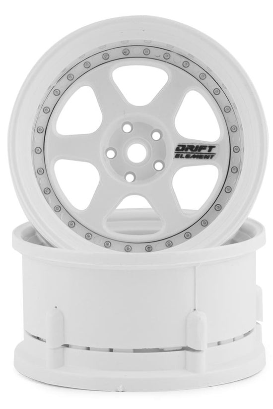 DS Racing Drift Element 6 Spoke Drift Wheels (2) (Adjustable Offset) w/12mm Hex