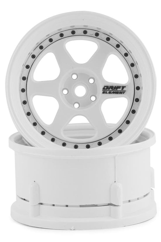 DS Racing Drift Element 6 Spoke Drift Wheels (2) (Adjustable Offset) w/12mm Hex
