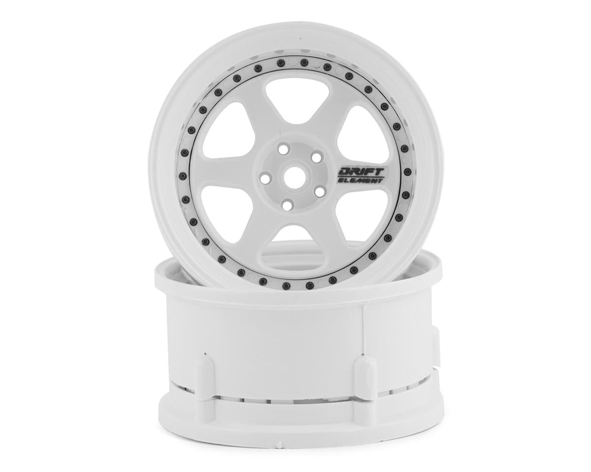 DS Racing Drift Element 6 Spoke Drift Wheels (2) (Adjustable Offset) w/12mm Hex
