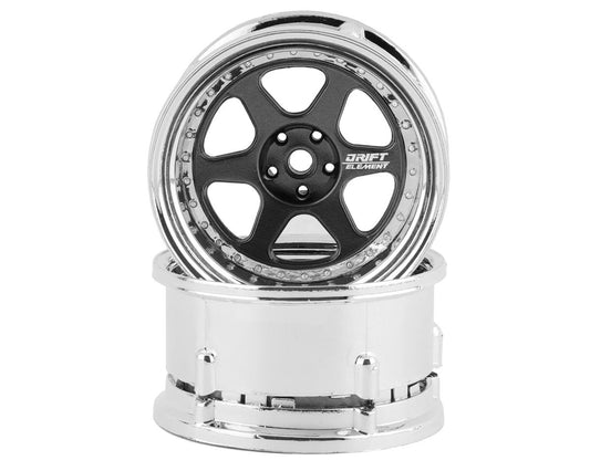 DS Racing Drift Element 6 Spoke Drift Wheels (2) (Adjustable Offset) w/12mm Hex
