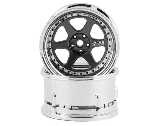 DS Racing Drift Element 6 Spoke Drift Wheels (2) (Adjustable Offset) w/12mm Hex