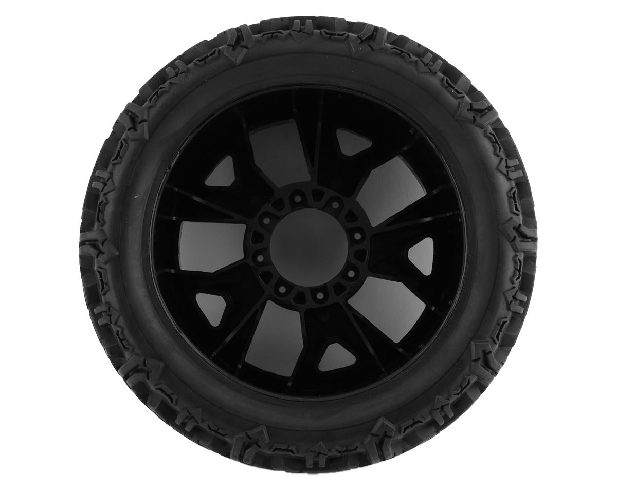DuraTrax Warthog 5.7" Pre-Mounted Tire (Black) (2) w/Ripper Wheels & Removable 24mm Hex 8S