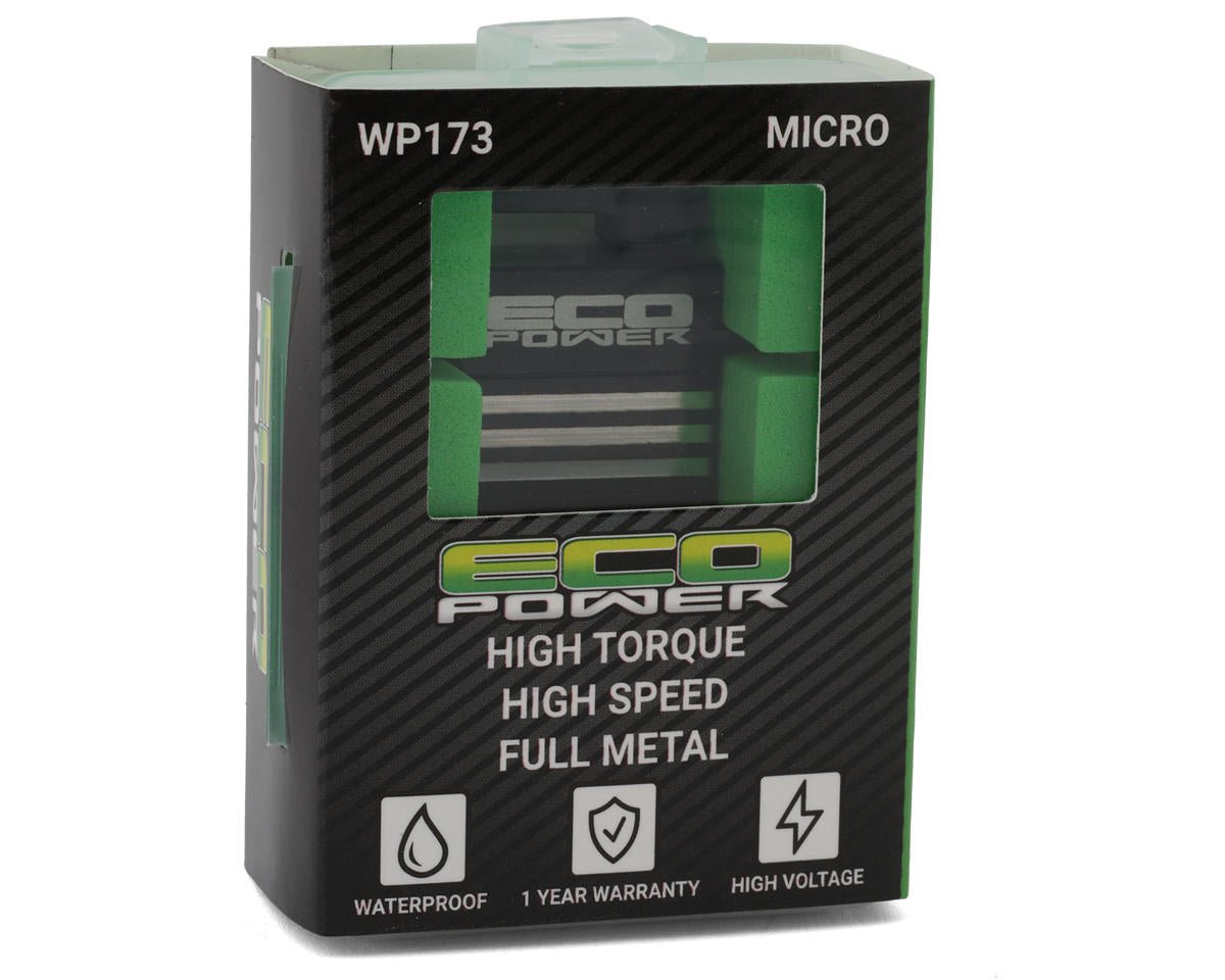 EcoPower WP173 Aluminum Digital Micro Servo (HV) (Waterproof) for ARRMA™ Groms, Losi™ NASCAR & other Mini vehicles