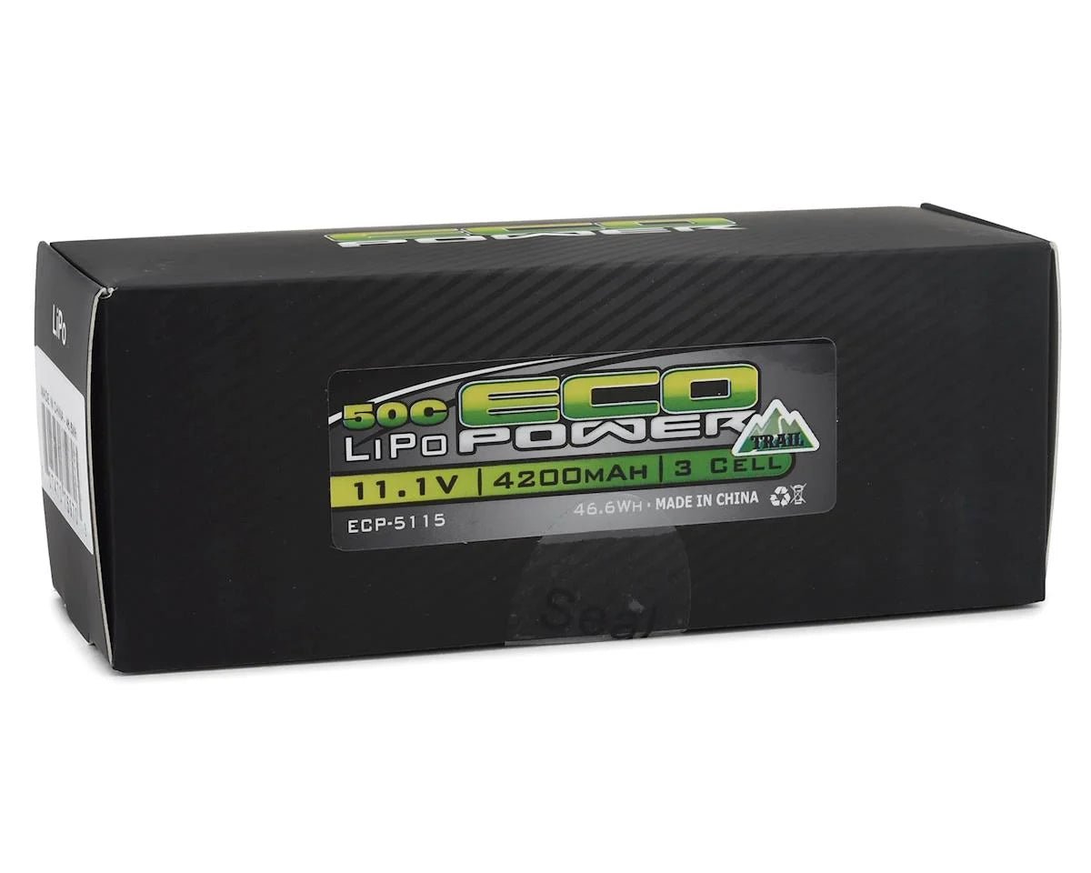 EcoPower "Trail" 3S Shorty 50C LiPo Battery (11.1V/4200mAh) (w/T-Style Connector)