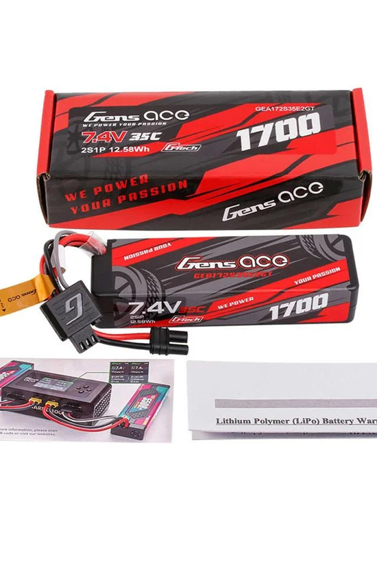 Gens Ace G-Tech Smart 2S Hardcase LiPo Battery 35C (7.4V/1700mAh) w/iEC2 Connector