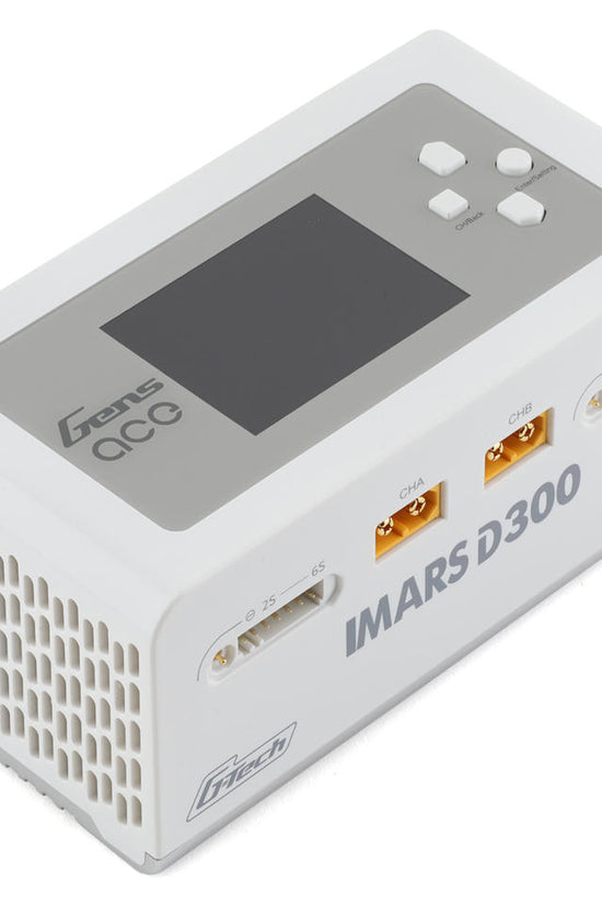 Gens Ace Imars D300 G-Tech Smart Dual AC/DC Charger (6S/16A) (White) (AC-300W) (DC-350W x2)