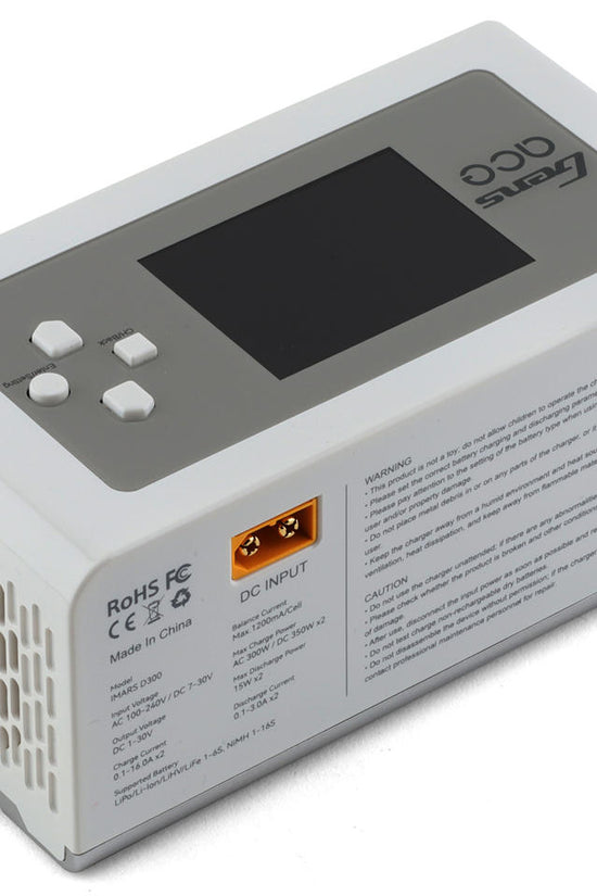 Gens Ace Imars D300 G-Tech Smart Dual AC/DC Charger (6S/16A) (White) (AC-300W) (DC-350W x2)