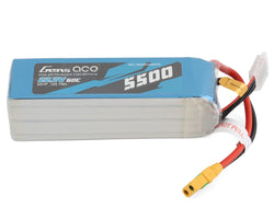 Gens Ace 6S LiPo Battery 60C (22.2V/5500mAh) w/XT90 Connector (Soft Pack)