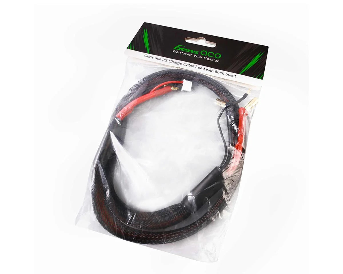 Gens Ace 2S Charge Cable (5mm Battery/4mm Charger)