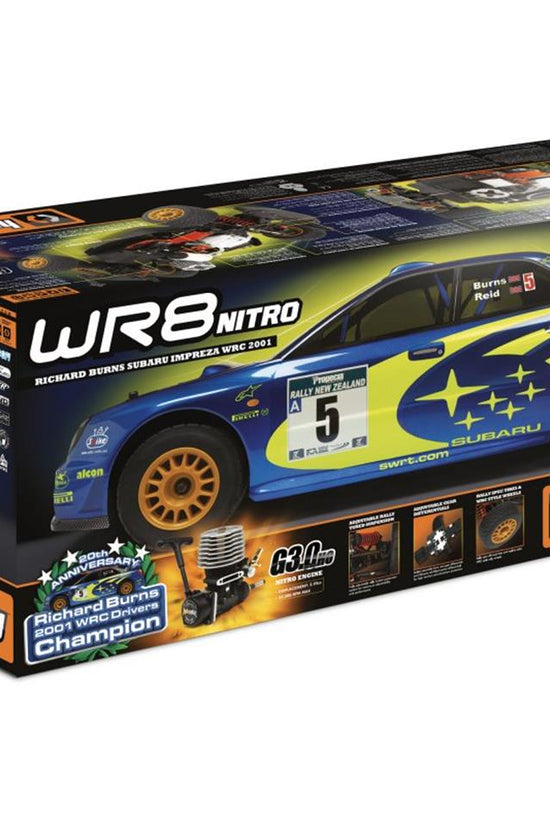 HPI WR8 3.0 WRC 2001 Subaru Impreza 1/8 RTR Nitro Rally Car w/2.4GHz Transmitter