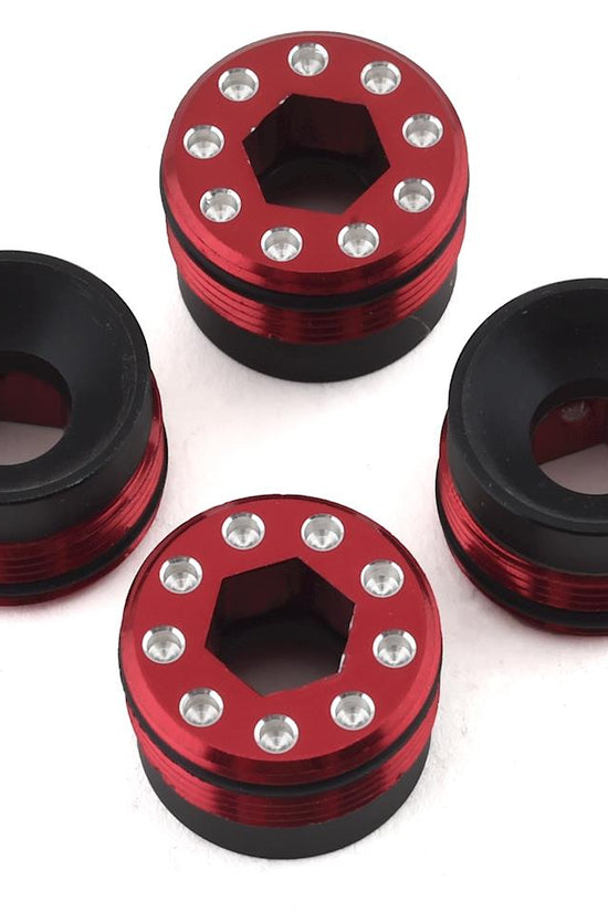 Hot Racing Arrma Kraton 8S Aluminum O-Ring Delrin Cap Hub Nut (Red) (4)
