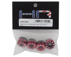 Hot Racing Arrma Kraton 8S Aluminum O-Ring Delrin Cap Hub Nut (Red) (4)